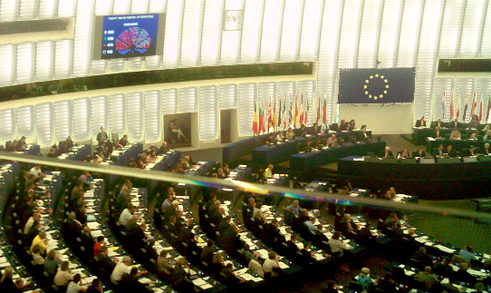 The Plenary of the European Parliament in Strassbourg